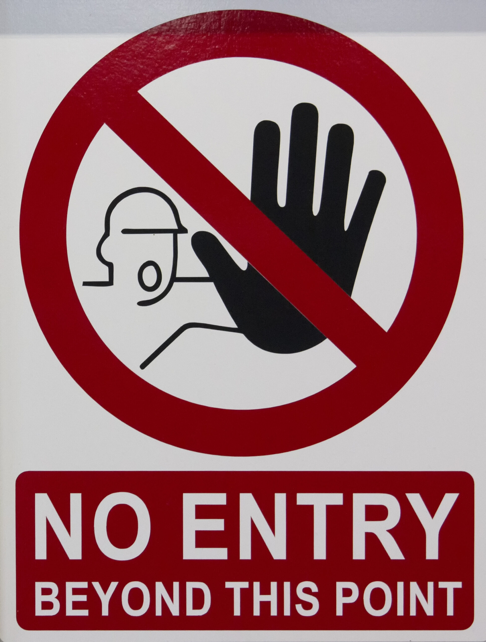 stop, no entry sign